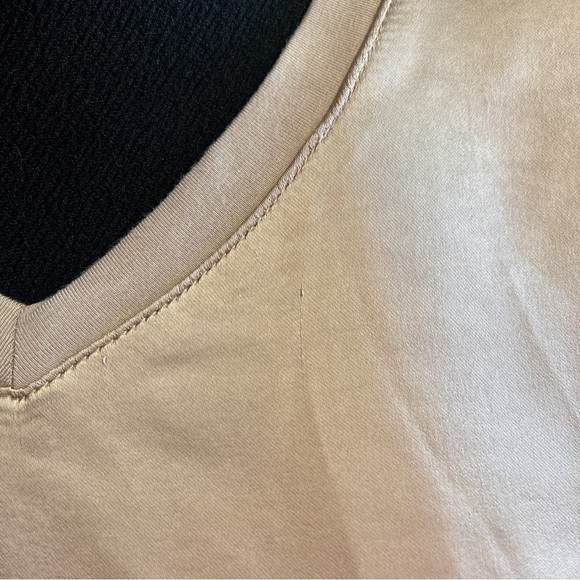 Charlies B Satin Look Jersey Knit Top Truffle Color Size Small NWT - Picture 14 of 16